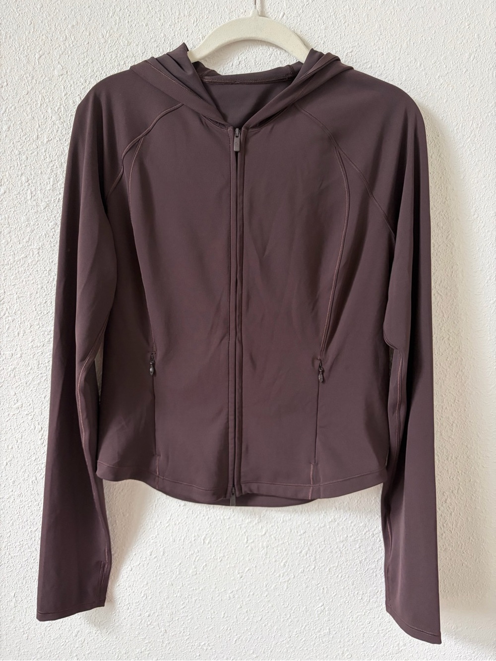 Lululemon Wunder Train Full Zip Jacket Walnut Crunch Size 10 Athleisure Sporty